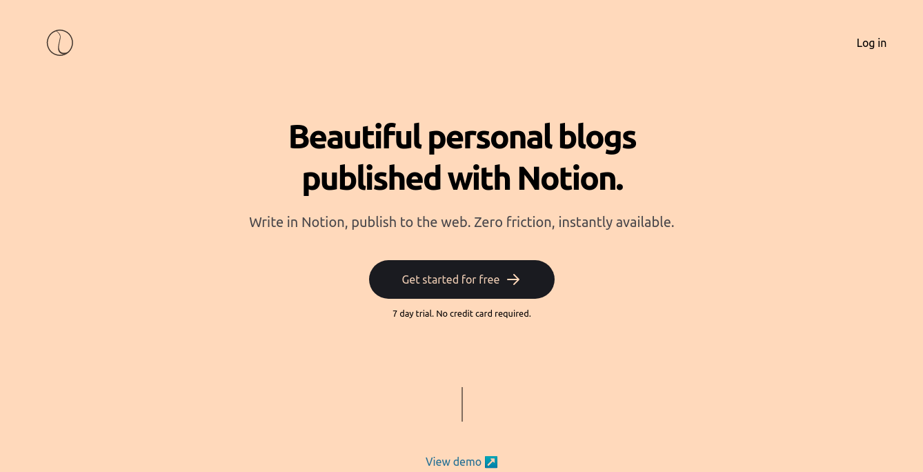 Notelet.co: Notion powered blogs- Featured Shot